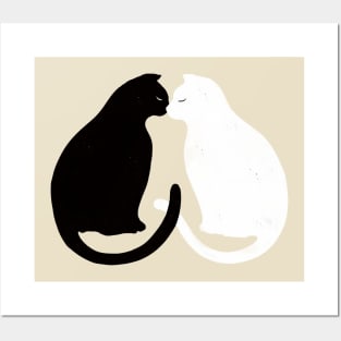 Cat Kiss Posters and Art